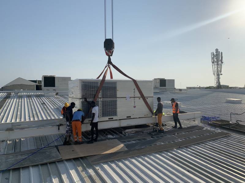 Installation d'un moteur de climatisation centrale
